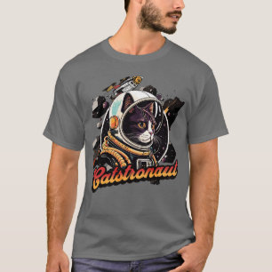 Camiseta Astronauta Gato Engraçado Catstronauta Cosmos Astr