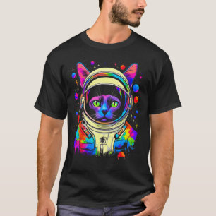 Camiseta Astronauta Gato Siames