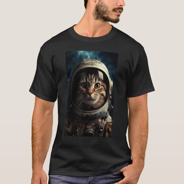Camiseta Astronauta gato Space Pet 1 (Frente)