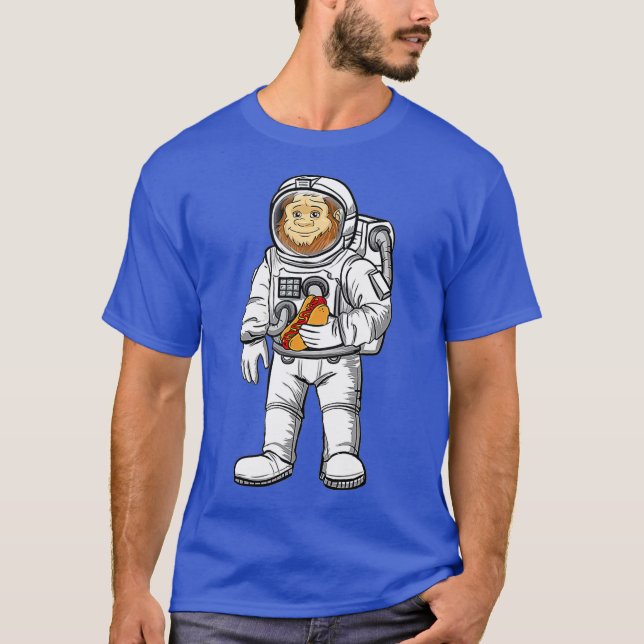 Camiseta Astronauta Gira-Cabra Astronômica Bigfoot (Frente)
