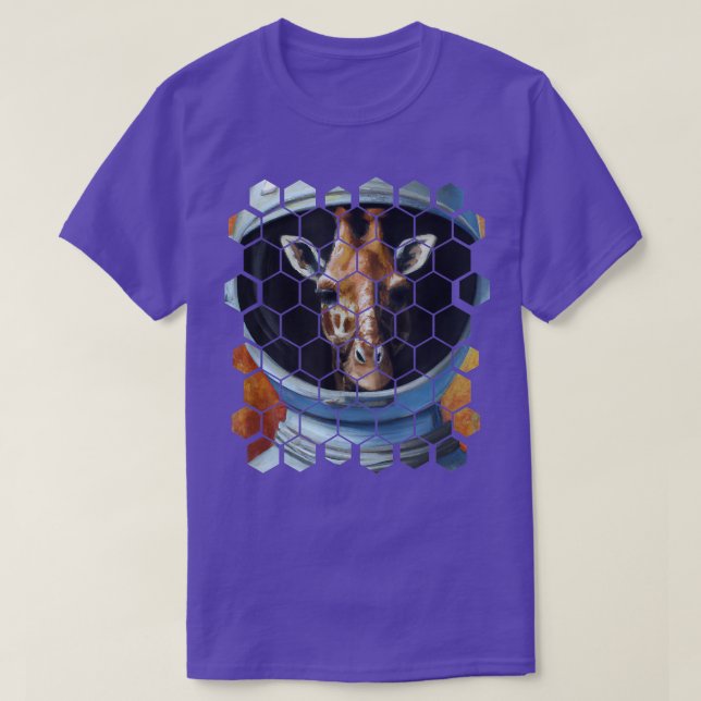 Camiseta Astronauta Girafa (Frente do Design)