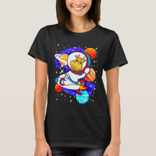 Camiseta Astronauta Girafa Baby Giraffe Space Animal