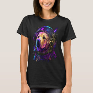Camiseta Astronauta Golden Retriever no Espaço  Explorador 