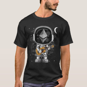 Camiseta Astronauta Guitarra Ethéum ETH Moin To Moon Cry