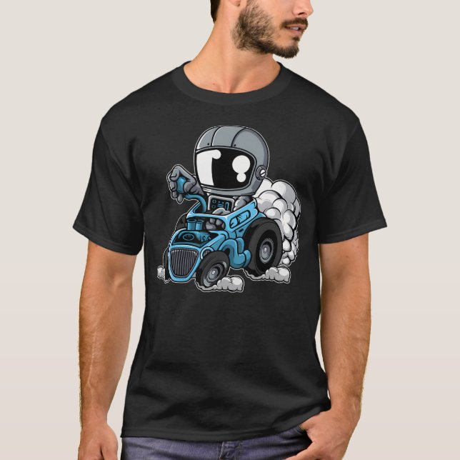 Camiseta Astronauta Hot Rod (Frente)
