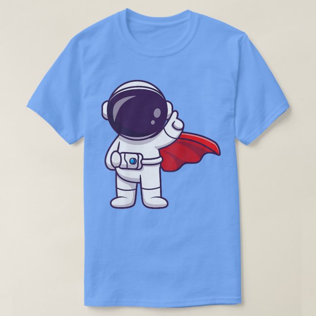 Camiseta Astronauta indo para o espaço da Lua Crypto (Frente do Design)