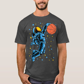 Camiseta Astronauta jogador de basquete no ônibus espacial 