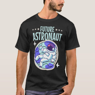Camiseta Astronauta Júnior Ciências Crianças Futuro Espacia