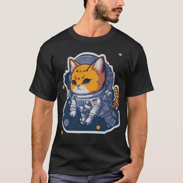 Camiseta Astronauta Kitten (Frente)