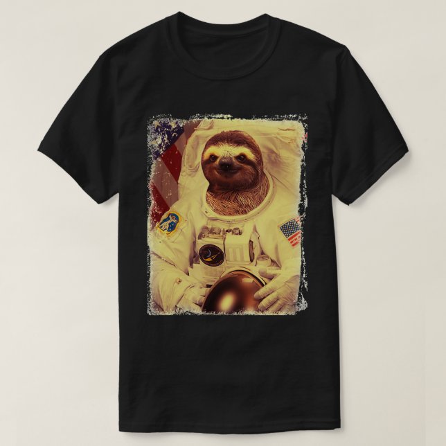Camiseta Astronauta Lama Mulheres (Frente do Design)