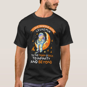 Camiseta Astronauta Leucemia Consciência Ama Alguém Com Leu