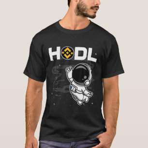 Camiseta Astronauta Ligação HDL BNB Moeda Para A Cripto Da