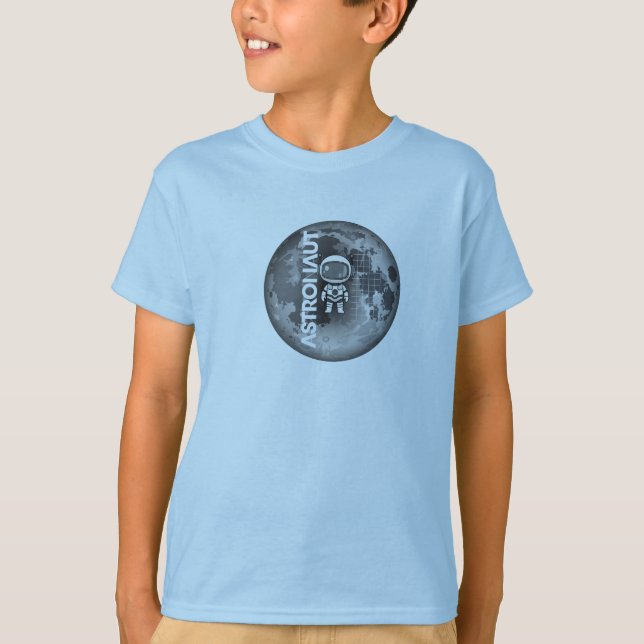 Camiseta Astronauta Lua • Gráfico Explorador Espac (Frente)