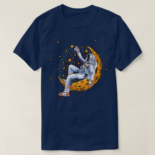 Camiseta Astronauta Lua Retrorna Legal Design Star Espacial (Frente do Design)
