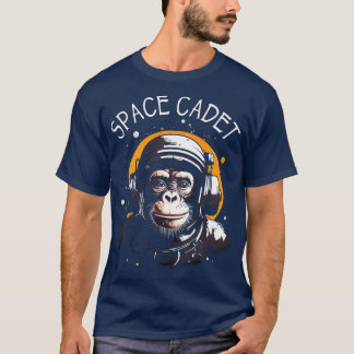Camiseta Astronauta Macaco-Macaco-Ape-Chimp