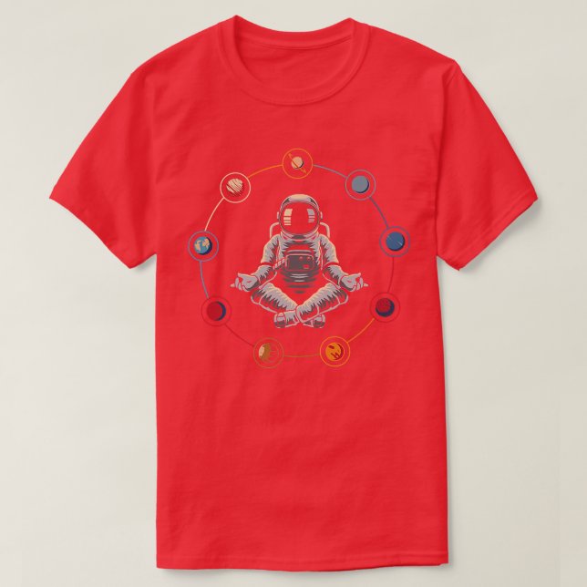 Camiseta Astronauta Meditente (Frente do Design)