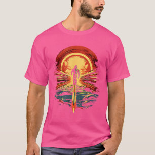 Camiseta Astronauta Mercury Rocket Space Planet Science Ast