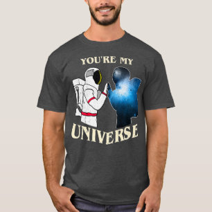 Camiseta Astronauta Meu Namorada Namorado Universo