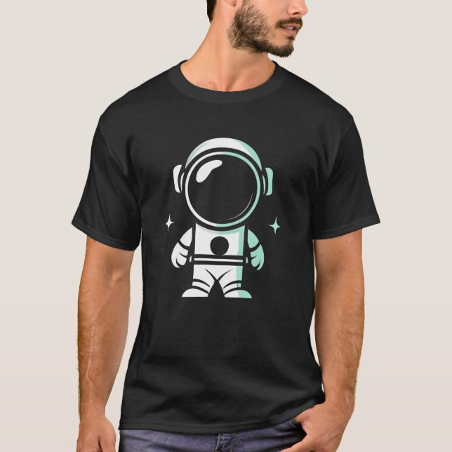 Camiseta Astronauta Minimalista, Amantes do Astronauta (Frente)