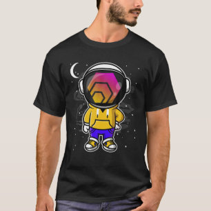 Camiseta Astronauta, Moedas HEX Hiphop Para O Token Cripto 