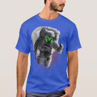 Camiseta Astronauta Monstro Espacial da Lua Planetas T-Shir