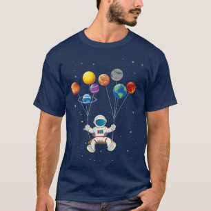 Camiseta Astronauta Motif Galay Telescope Planeta Espacial