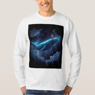Camiseta Astronauta na baleia