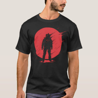 Camiseta Astronauta Na Frente Do Sol