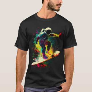 Camiseta Astronauta Navegando No Espaço