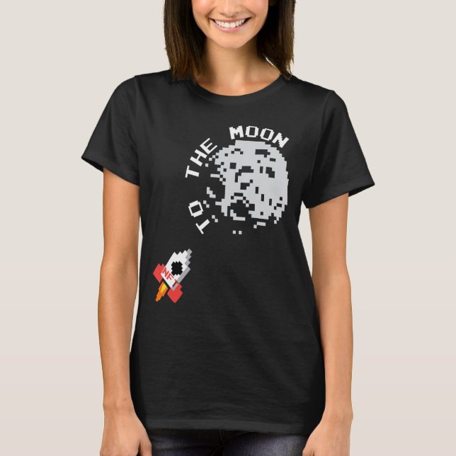 Camiseta Astronauta Nft S Para A Lua Crypto Nft (Frente)
