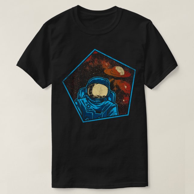Camiseta Astronauta no espaço 4 (Frente do Design)