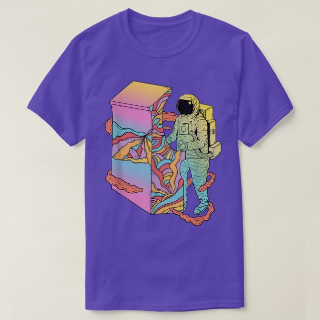 Camiseta Astronauta no Espaço Arcade T (Frente do Design)