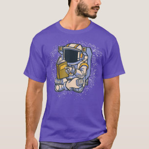 Camiseta Astronauta no Espaço com estrelas de boa leitura e