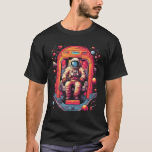 Camiseta Astronauta No Planeta Espacial