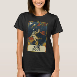 Camiseta Astronauta O Louco Cartão de Tarot de Astronomia L