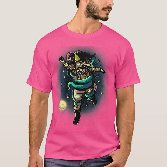 Camiseta Astronauta Octopus Sea Animal Squid Whisperer Astr (Frente)