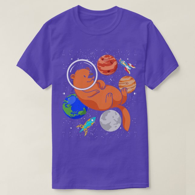 Camiseta Astronauta Otter (Frente do Design)
