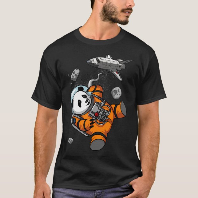 Camiseta Astronauta Panda Espacial (Frente)