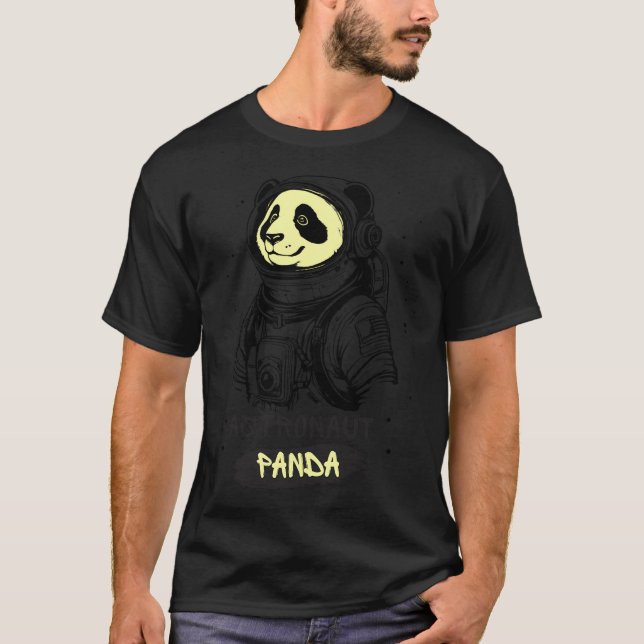 Camiseta Astronauta Panda Paint (Frente)
