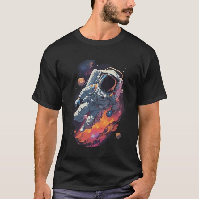 Camiseta Astronauta perdido no fundo da Galáxia (Frente)