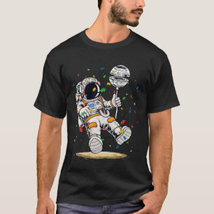 Camiseta Astronauta & Planeta Balão Quebra-cabeça Piece Aut