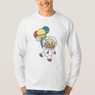 Camiseta Astronauta Planeta Espacial Externo