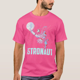 Camiseta Astronauta Planetas Astronômicos do Espaço Foguete