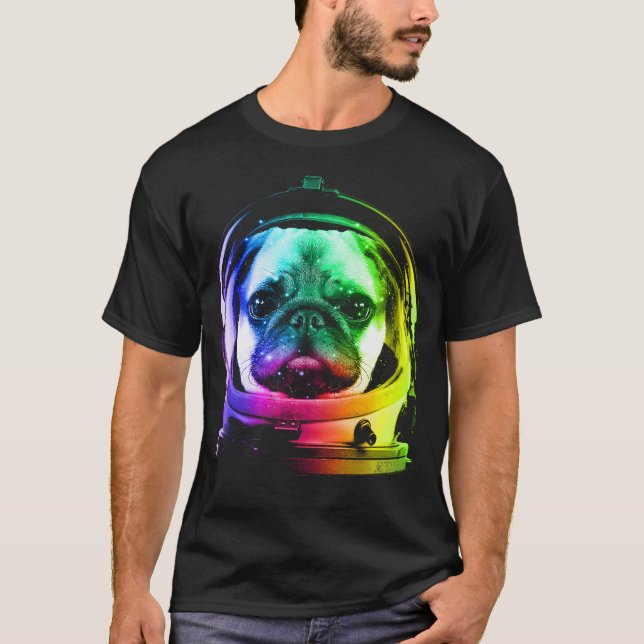 Camiseta Astronauta Pug (Frente)