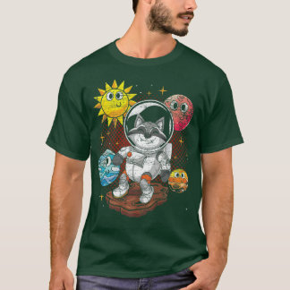 Camiseta Astronauta R do Amante de os animais da Floresta G
