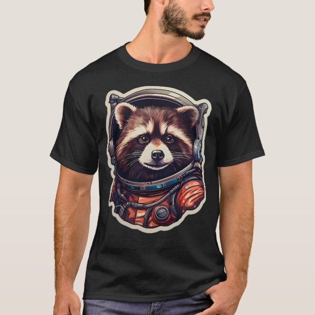 Camiseta Astronauta Raccoon (Frente)