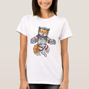 Camiseta Astronauta Raposa Espaço