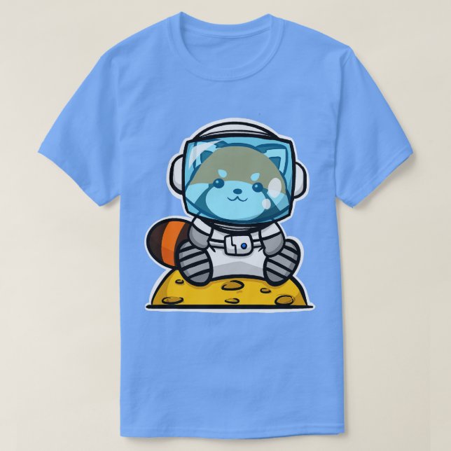 Camiseta Astronauta Red Panda (Frente do Design)