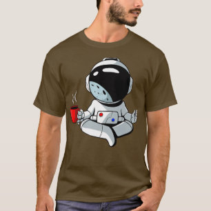 Camiseta Astronauta relança com uma xícara de café