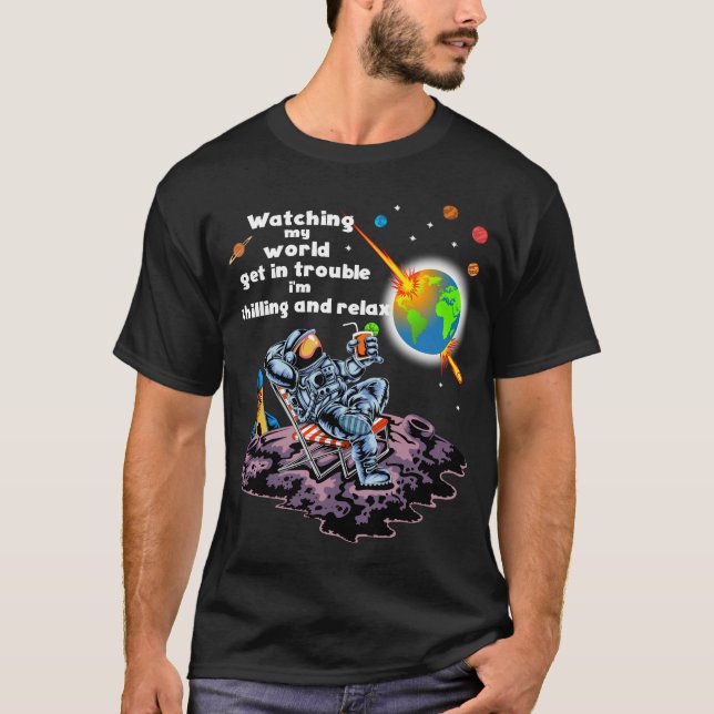 Camiseta Astronauta relaxa (Frente)